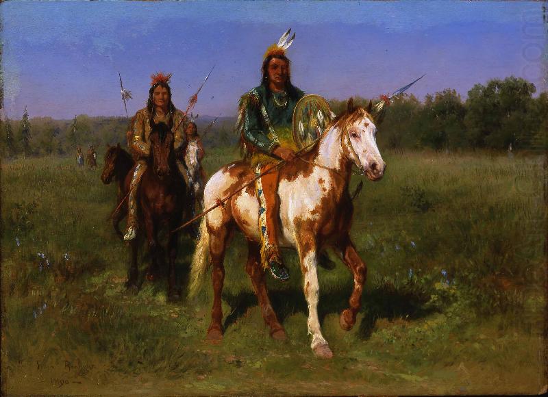 Rosa Bonheur Mounted Indians Carrying Spears china oil painting image